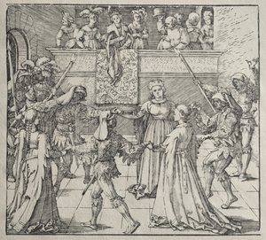 Naamiaiset tekijältä attributed to Albrecht Dürer