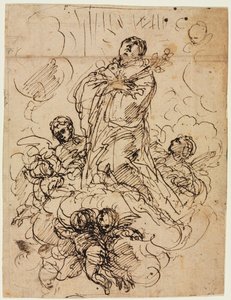 Pyhän apoteoosi tekijältä attributed to Antonio Domenico Gabbiani