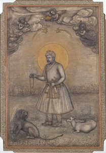 Ikääntyneen Akbarin muotokuva tekijältä attributed to Govardhan