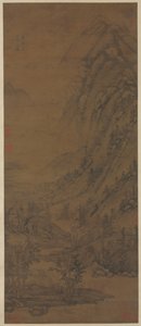 Summer Mountains (Dong Yuanin jälkeen [aktiivinen mainoksesta 937-975]) tekijältä attributed to Huang Gongwang