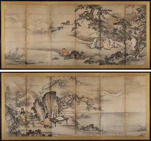 Els quatre èxits finès tekijältä attributed to Kano Shōei