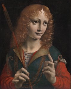Nuoren muotokuva Pyhänä Sebastianina tekijältä attributed to Marco d