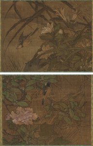 Linnut ja kukat tekijältä attributed to Sesshū Tōyō
