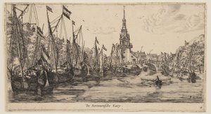De Roowaensche Kaey, alkaen Näkymät Amsterdamista