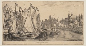 Leytsche veer, alkaen Näkymiä Amsterdamista
