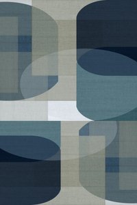 Abstrakti sininen geometria tekijältä cartissi