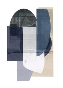 Abstrakti sininen geometria tekijältä cartissi