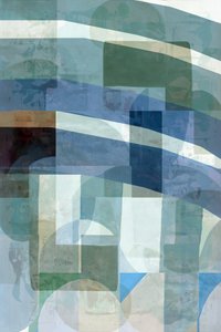 Abstrakti sinivihreä kerrostuma tekijältä cartissi