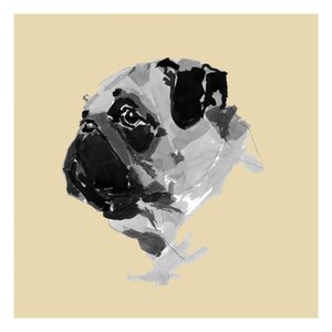 Viehättävä mopsi-muotokuva tekijältä cartissi