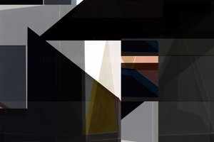 Tumma geometrinen abstraktio tekijältä cartissi