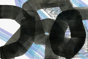 Dynaaminen sinisenharmaa abstrakti tekijältä cartissi