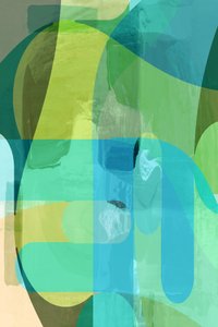 Fluid Green Blue -abstrakti tekijältä cartissi