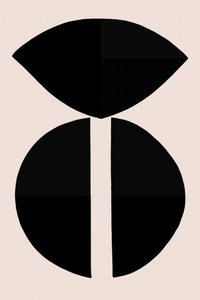 Geometriset mustat muodot tekijältä cartissi