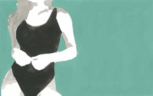 Minimalistinen uimapuku-vartalo tekijältä cartissi