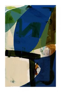 Moderneja sinivihreitä muotoja tekijältä cartissi
