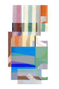 Hillitty geometrinen kollaasi tekijältä cartissi