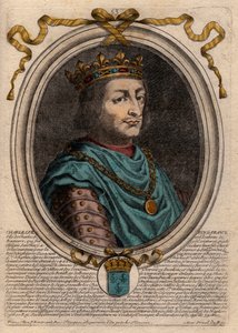 Kaarle VII:n (1403-1461) muotokuva Ranskan kuninkaasta - KARLES VII (1403-1461) Ranskan kuningas tekijältä de Larmessin