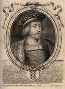 Muotokuva Thierry III:sta (n. 657-691), Neutrian frankkien kuninkaan (673-675) ja kaikkien frankkien kuninkaan (679-691) kirjaan on kirjoitettu "" Thierry I""", mutta se on virhe - Theuderik III (Theuderich, Theoderic, Theodoric), Neutrian kuningas (673-67 tekijältä de Larmessin