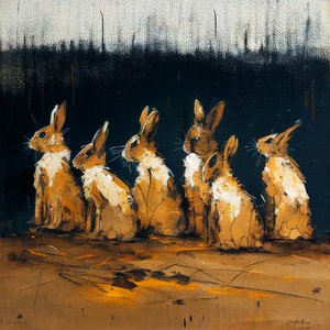 Kanit maalaus figuratiivisella tyylillä, seinätaideprinttejä tekijältä F. Abderrahim