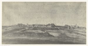 Näkymä Maastrichtiin, 1672 Manufacture des Gobelinsissa säilytetyt valokuvat Adam Frans van der Meulenin piirustuksista Ranskan hyökkäyksestä Alankomaihin vuonna 1672 (sarjan nimi)