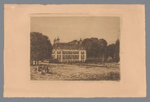 Näkymä Waterland Estaten niityltä tekijältä jonkheer Barthold Willem Floris van Riemsdijk