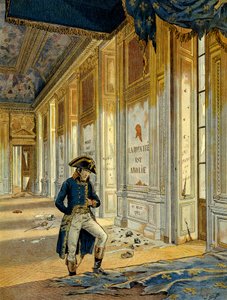 Ranskan vallankumous 1789: Napoleon I Bonaparte (1769-1821) Throne Hallissa Tuileries