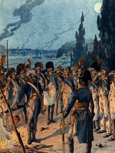 Italian kampanja: Lodin taistelun iltana 10. toukokuuta tekijältä pseudonym for Onfray de Breville Jacques Job