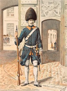 Jacques Marie Gaston Onfroy de Breville dit JOB (1858-1931) - Ranskan joukkojen varusteet kaikkina aikoina: Kuninkaallisen kaartin 8. rykmentti (1815), yksityinen kokoelma tekijältä pseudonym for Onfray de Breville Jacques Job