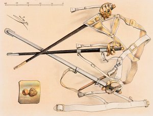 Jacques Marie Gaston Onfroy de Breville dit JOB (1858-1931) - Ranskan joukkojen varusteet kaikkina aikoina: Cavalry Sabre, yksityinen kokoelma tekijältä pseudonym for Onfray de Breville Jacques Job