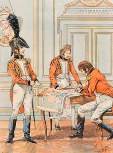 Jacques Marie Gaston Onfroy de Breville dit JOB (1858-1931) - Ranskan joukkojen varusteet aina: Connetable Louis Alexandre Berthierin apulainen (1753-1815), prinssi de Neuchatel, kenraalimajuri, yksityinen kokoelma tekijältä pseudonym for Onfray de Breville Jacques Job