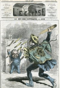 Le jeux des knives, Adolphe Thiers (1797-1877), ranskalainen historioitsija ja valtiomies. Kansi Jobin "" L