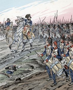 Napoleon Bonaparte Marengon taistelun aikana (1800) tekijältä pseudonym for Onfray de Breville Jacques Job