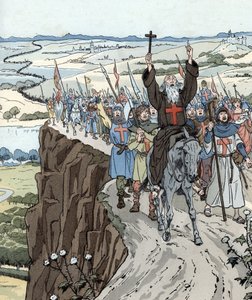 Pietari Erakko johti ensimmäisen ristiretken (1096) huutaen "Jumala haluaa sen!" tekijältä pseudonym for Onfray de Breville Jacques Job