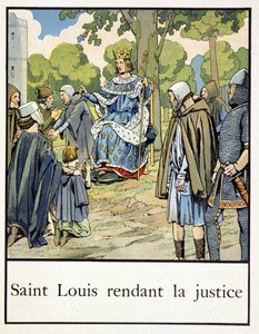 Saint Louis tekee oikeutta - Jacques Bainvillen teoksessa ”Pieni Ranskan historia”, toim. Harja tekijältä pseudonym for Onfray de Breville Jacques Job