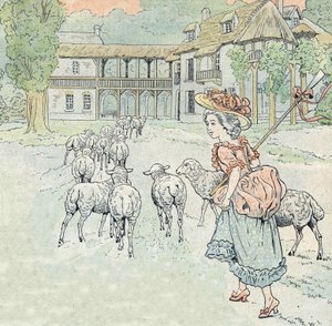 Laulu: Sataa, sataa paimentytär tekijältä pseudonym for Onfray de Breville Jacques Job