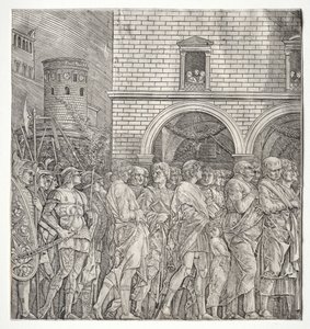 Caesarin voitot: Senaattorit tekijältä school of Andrea Mantegna