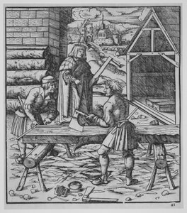 Puusepät, noin 1500.