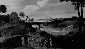 Maisema hahmoilla, c. 160025. tekijältä the younger Joos de Momper