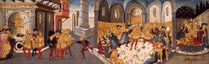 Julius Caesarin salamurha ja hautajaiset, 145560 tekijältä workshop of Apollonio di Giovanni