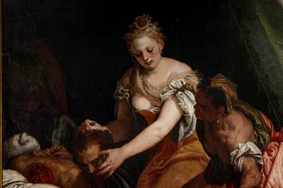 Judith Holofernesin pään kanssa, yksityiskohta tekijältä (1528-88) Veronese