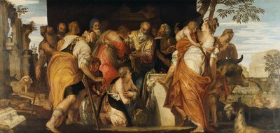 Daavidin voitelu, n. 1555 (öljy kankaalle) tekijältä (1528 88) Veronese