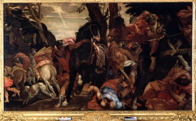 Pyhän Paavalin kääntymys (Pyhän Paavalin kääntymys). Paolo Veronesen (1528-1588) maalaus. Öljy kankaalle tekijältä Veronese