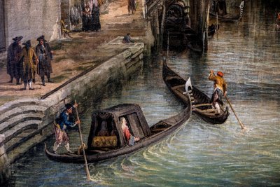 Kerjäläisten puro, noin 1723 (öljy kankaalle). tekijältä (1697-1768) Canaletto