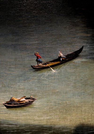 Näkymä Palazzo Balbista Rialton sillan suuntaan tekijältä (1697-1768) Canaletto