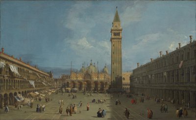 Piazza San Marco, n. 1730 (öljy kankaalle) tekijältä Canaletto