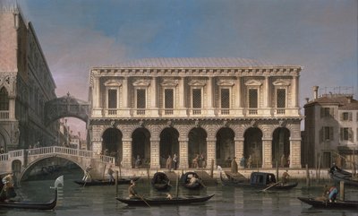 Huokausten silta (öljy kankaalle) tekijältä Canaletto