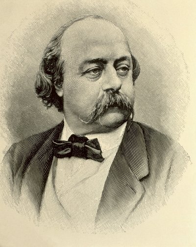 FLAUBERT, Gustave (1821-1880). Englantilainen kirjailija. Kaiverrus tekijältä (1820 1910) (after) Nadar