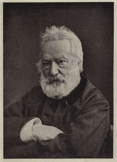 Victor Hugo (m/w kuva) tekijältä Nadar