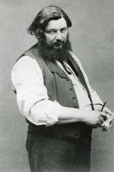 Gustave Courbet (s/w valokuva) tekijältä (1820 1910) Nadar