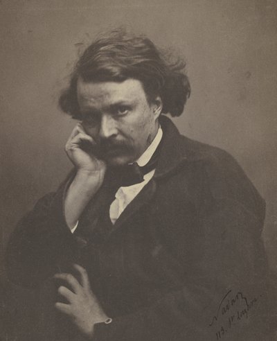 Omakuva, n. 1855 (m/w valokuva) tekijältä Nadar